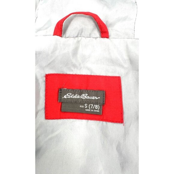 Eddie Bauer Boys 3-In-1 Jacket Size Small 7-8 Windbreaker Fleece Red Gray - Picture 13 of 13